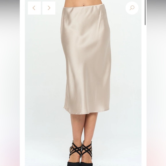 Nicole Miller Satin Skirt Size S - Picture 1 of 10